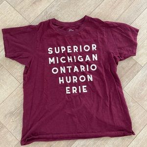 J.crew Great Lakes t shirt Large
